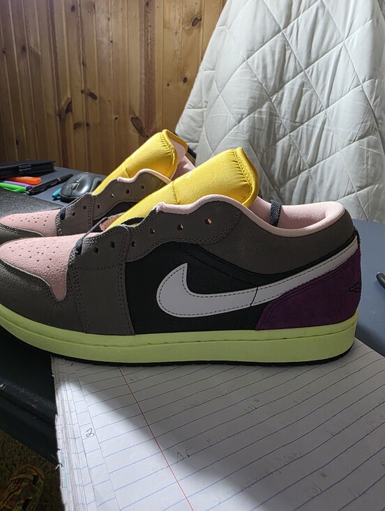 Jordan Other - Jordan 1 Low-"Tokyo Biohack" Pink, Yellow, Black, Purple, Gray Size 11m.